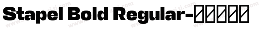 Stapel Bold Regular字体转换